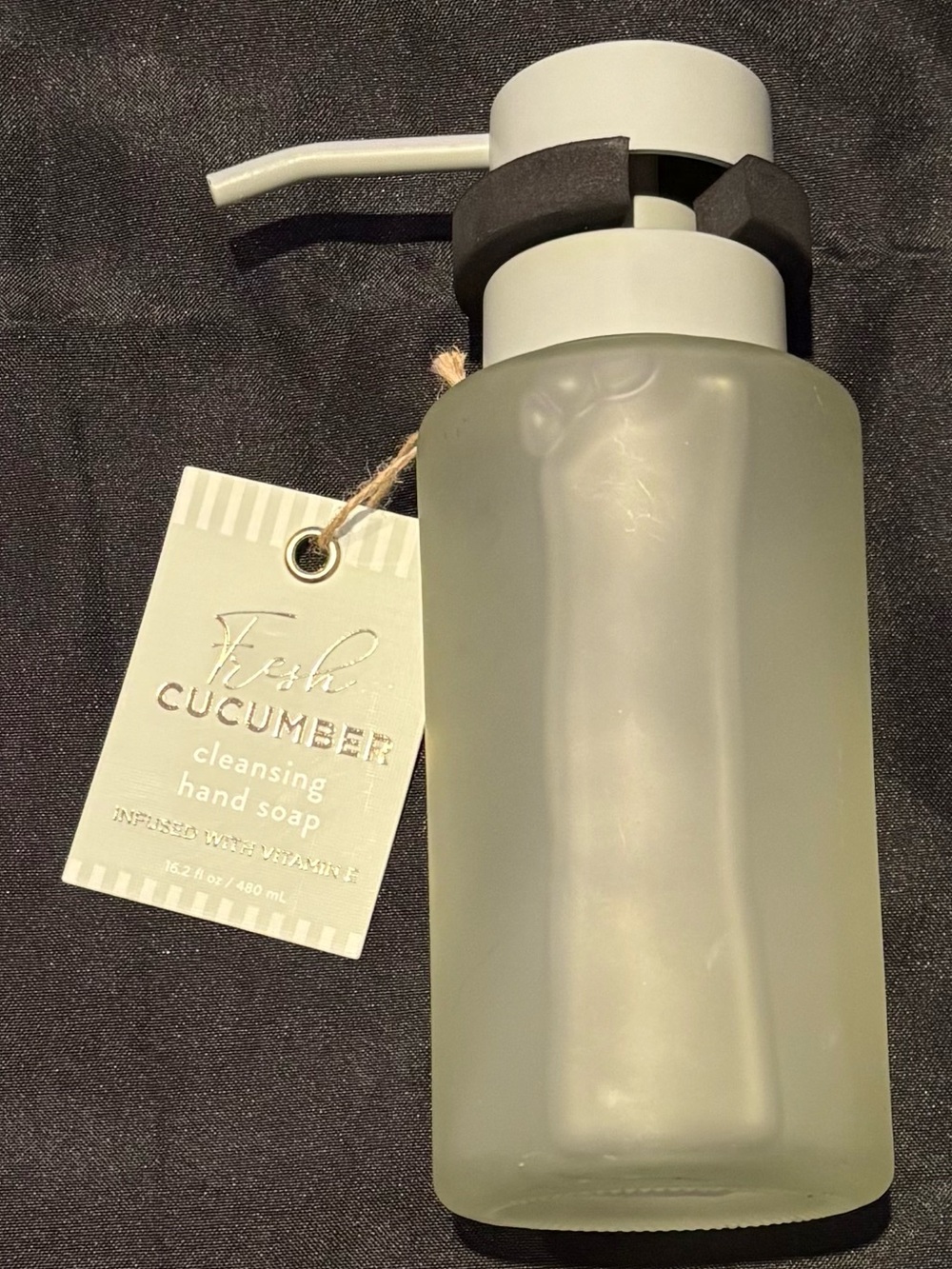 Fresh Cucumber Cleansing Hand Soap in Refillable Pump Bottle - NEW